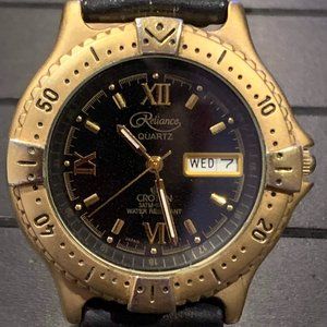 Men's 23kt gold plated Reliance watch